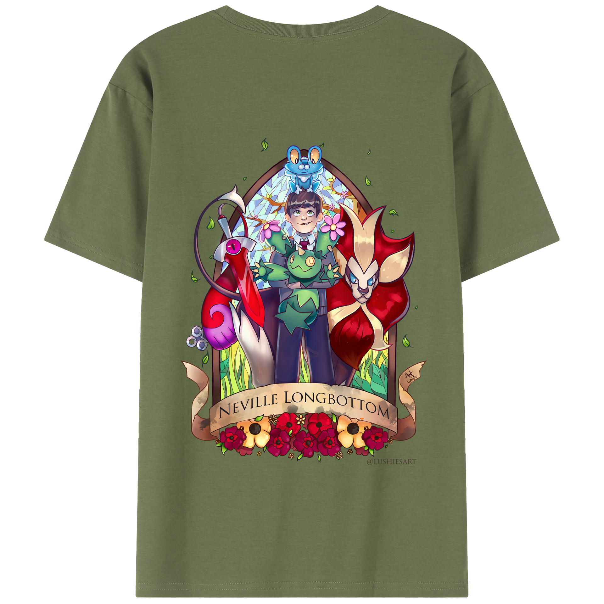 （画像用） Harry Potter ハリー・ポッターシリーズ 綿100％半袖Tシャツ（背面プリント）
